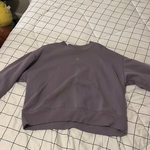 Purple 'a new day' crewneck